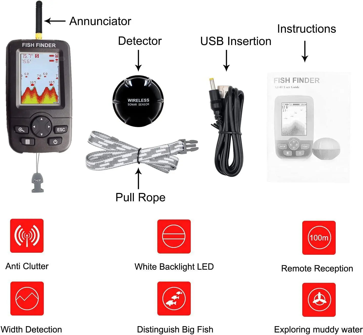 Wireless Sonar Fishing Alert Fish Finder