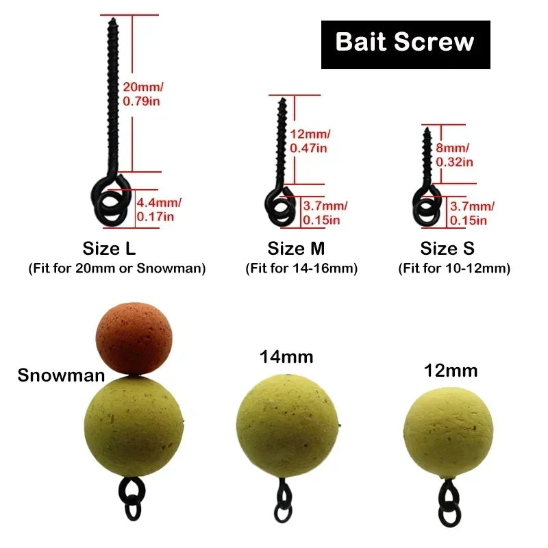 Screws Carp Hiar Rig Terminal Tackle