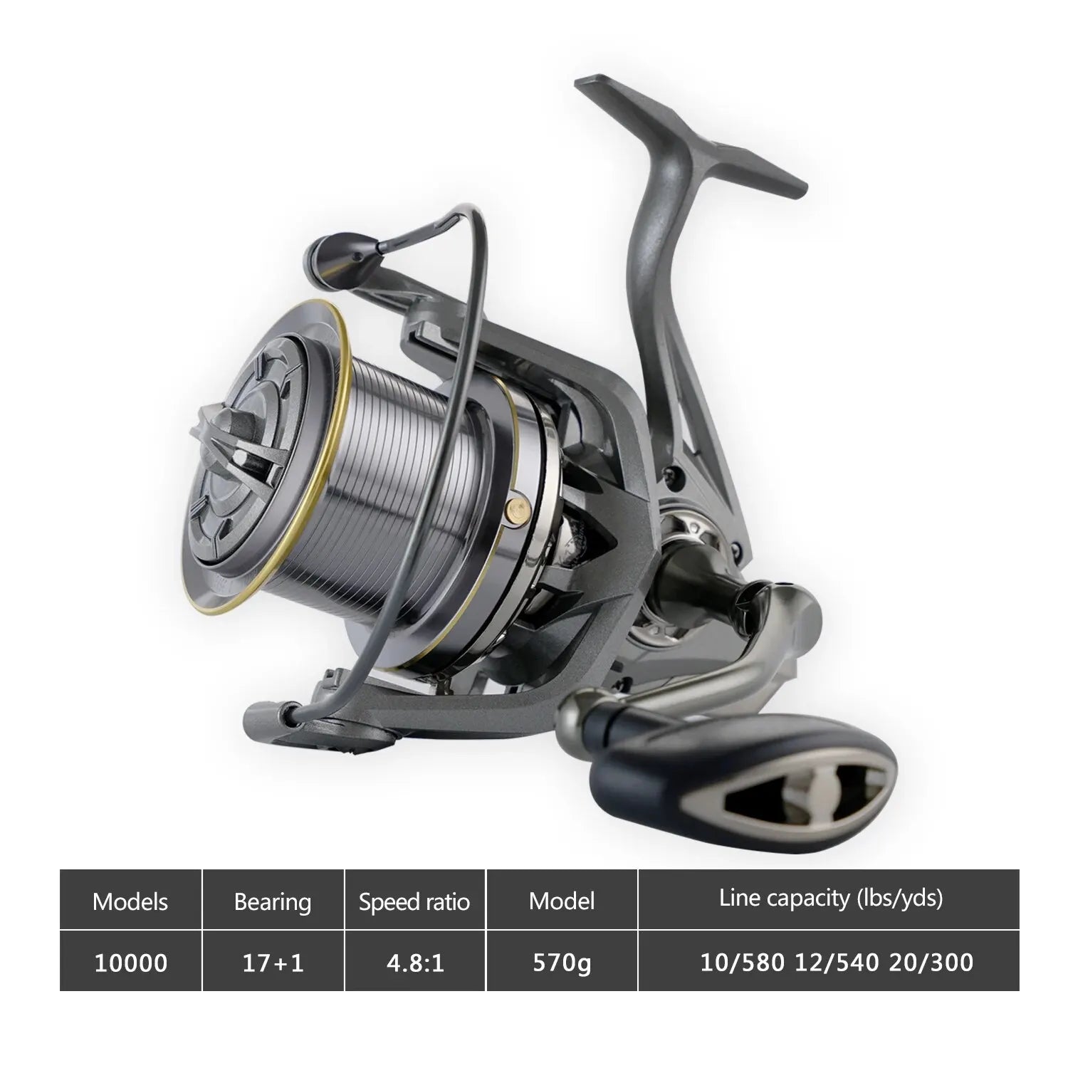 Powerful Huidiao Stainless Steel Fishing Reel - 25KG Drag, Multiple Sizes