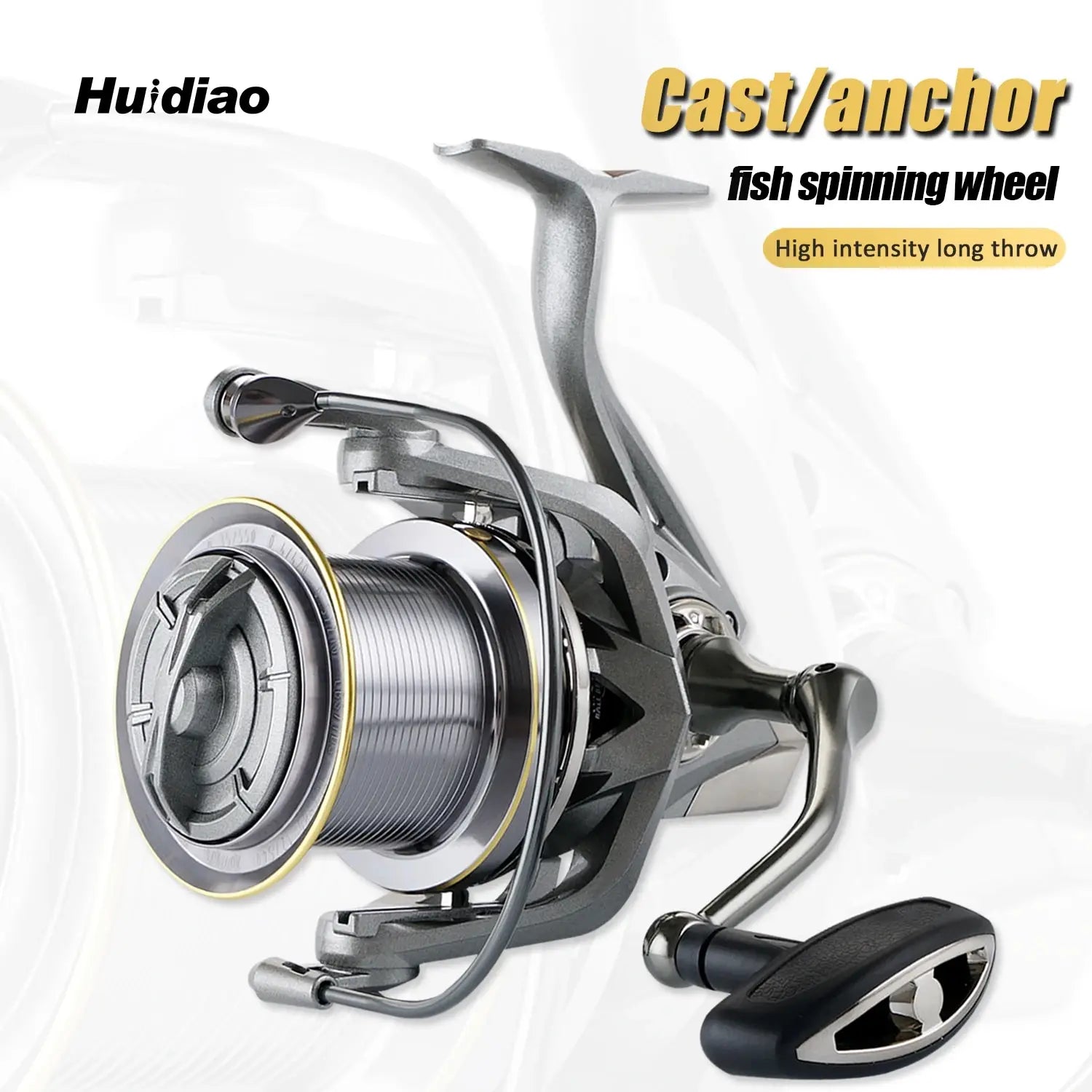 Powerful Huidiao Stainless Steel Fishing Reel - 25KG Drag, Multiple Sizes