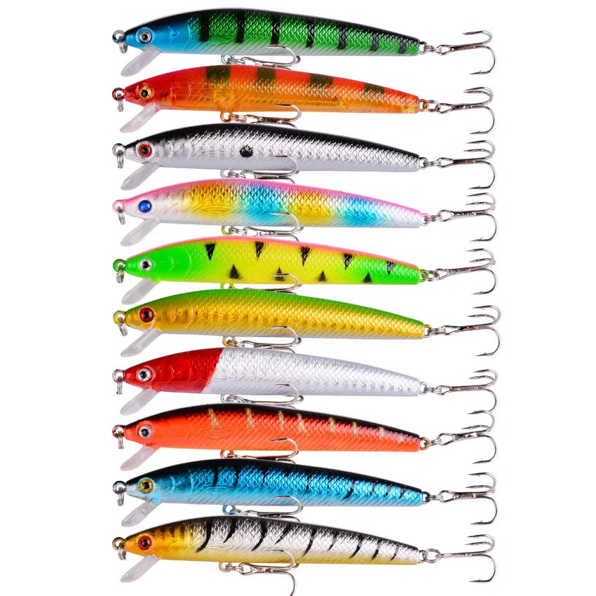 Mixed Fishing Lure Kit - Crankbait, Minnow, Popper & Bass Baits