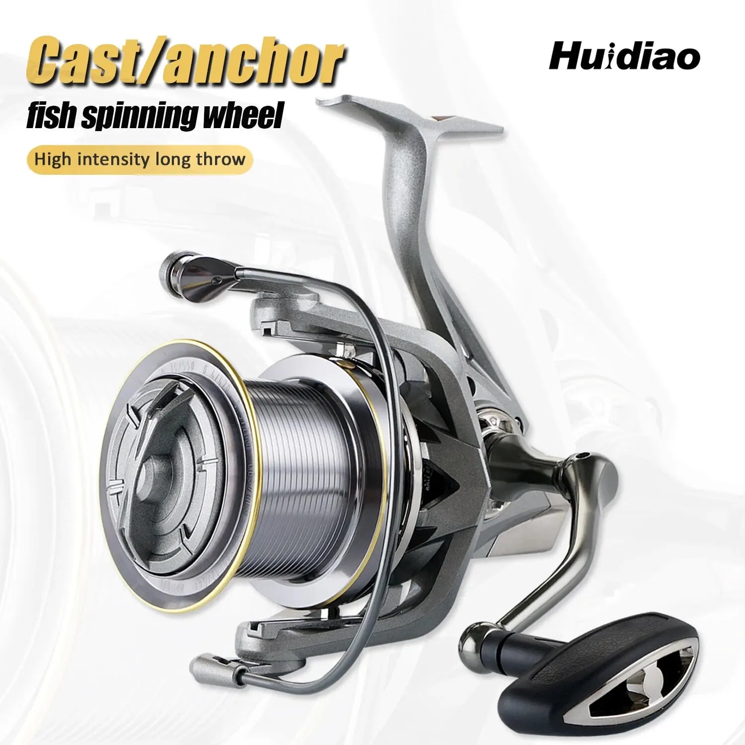 Powerful Huidiao Stainless Steel Fishing Reel - 25KG Drag, Multiple Sizes