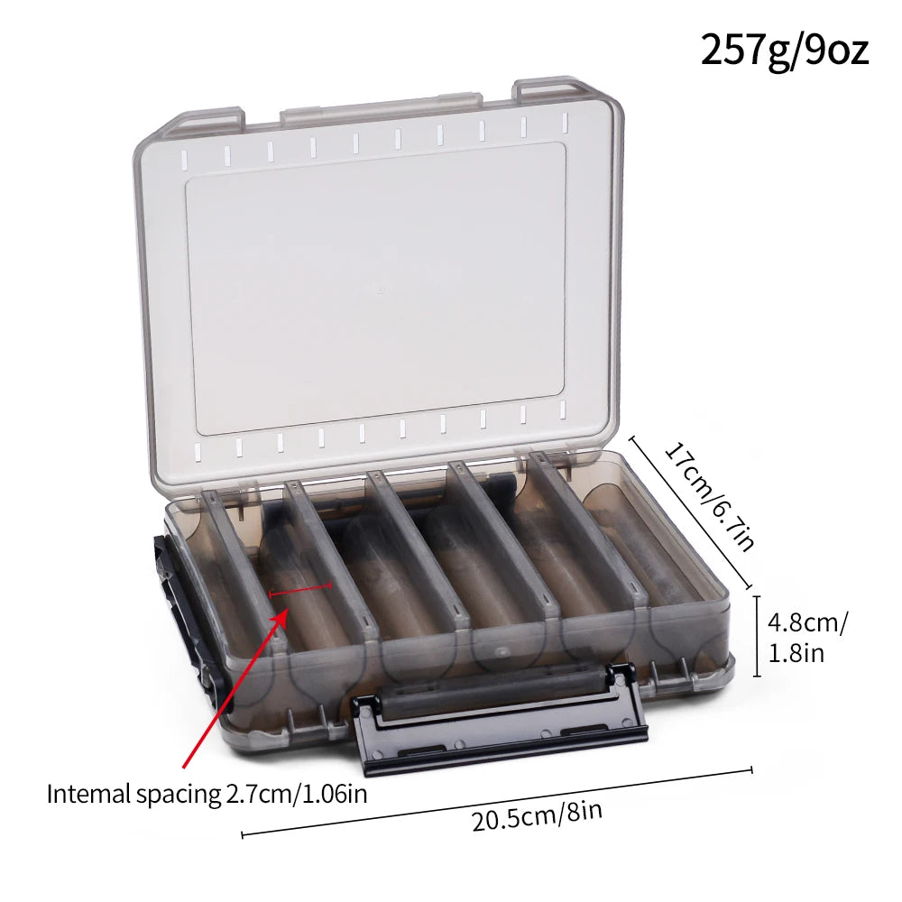 Double-Sided Waterproof Fishing Tackle Box