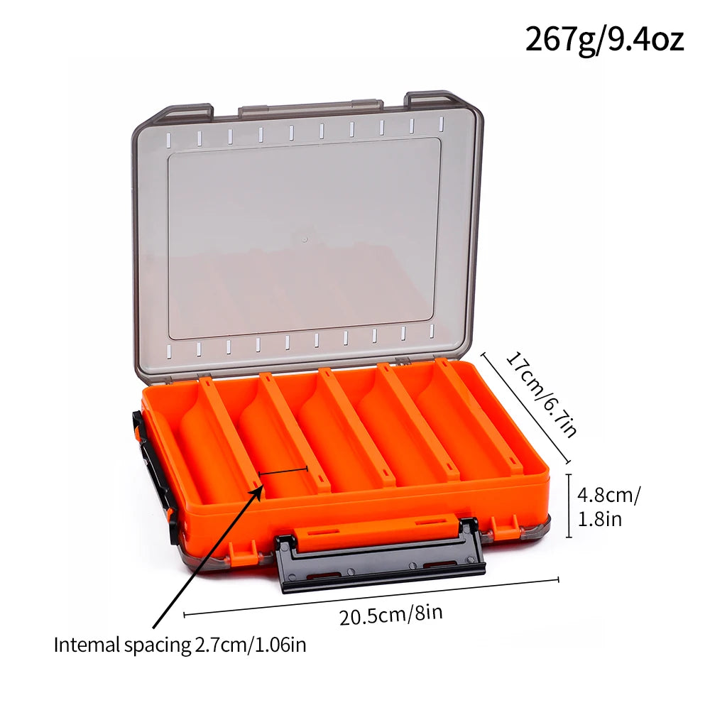 Double-Sided Waterproof Fishing Tackle Box